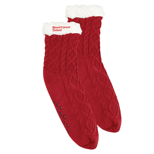 Cozy Cable Knit Slipper Socks