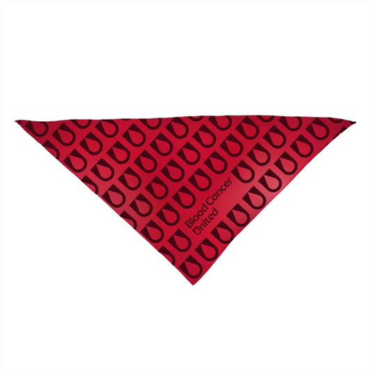 Blood Cancer United Large Triangle Pet Bandana